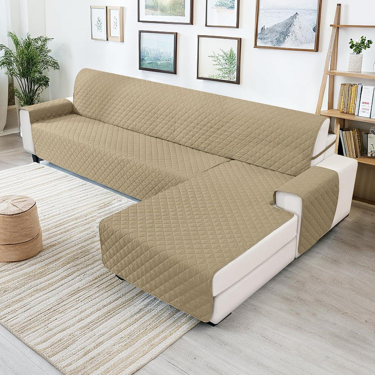 Wasserdichter Couchüberzug L-Form 2 Sitzer – Rutschfest & Waschbar