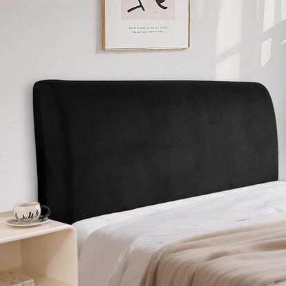 Samt Kopfteilbezug 200cm Schwarz – Staubdicht & Waschbar