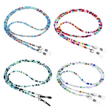 Brillenkette Damen Perlenkette 4er Set bunt & verstellbar