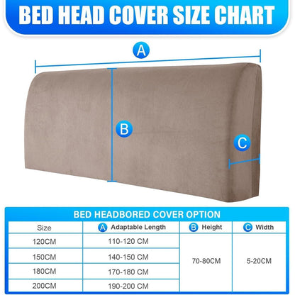 Samt Kopfteilbezug Khaki 200cm - Staubschutz & 360° Schutz