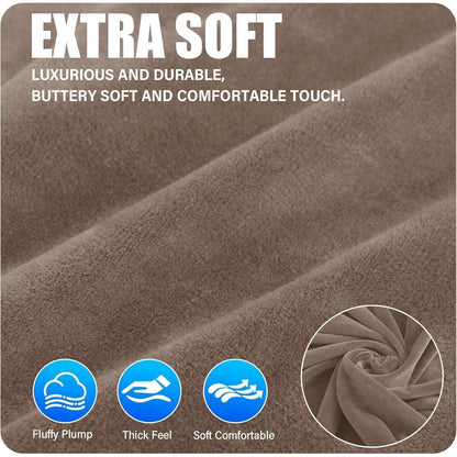 Samt Kopfteilbezug Khaki 200cm - Staubschutz & 360° Schutz
