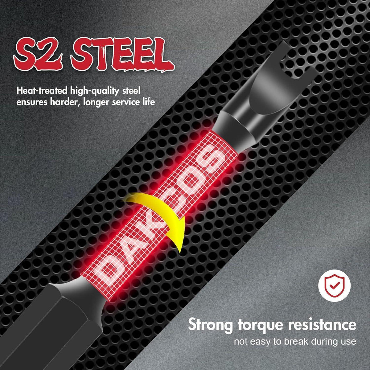10tlg Spezial Schraubendreher Bit Set 70mm Dreieck & U-Profil S2 Stahl