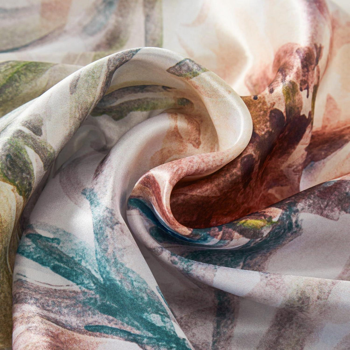 Satin Bettwäsche Set 135x200 Blumen Floral Deluxe