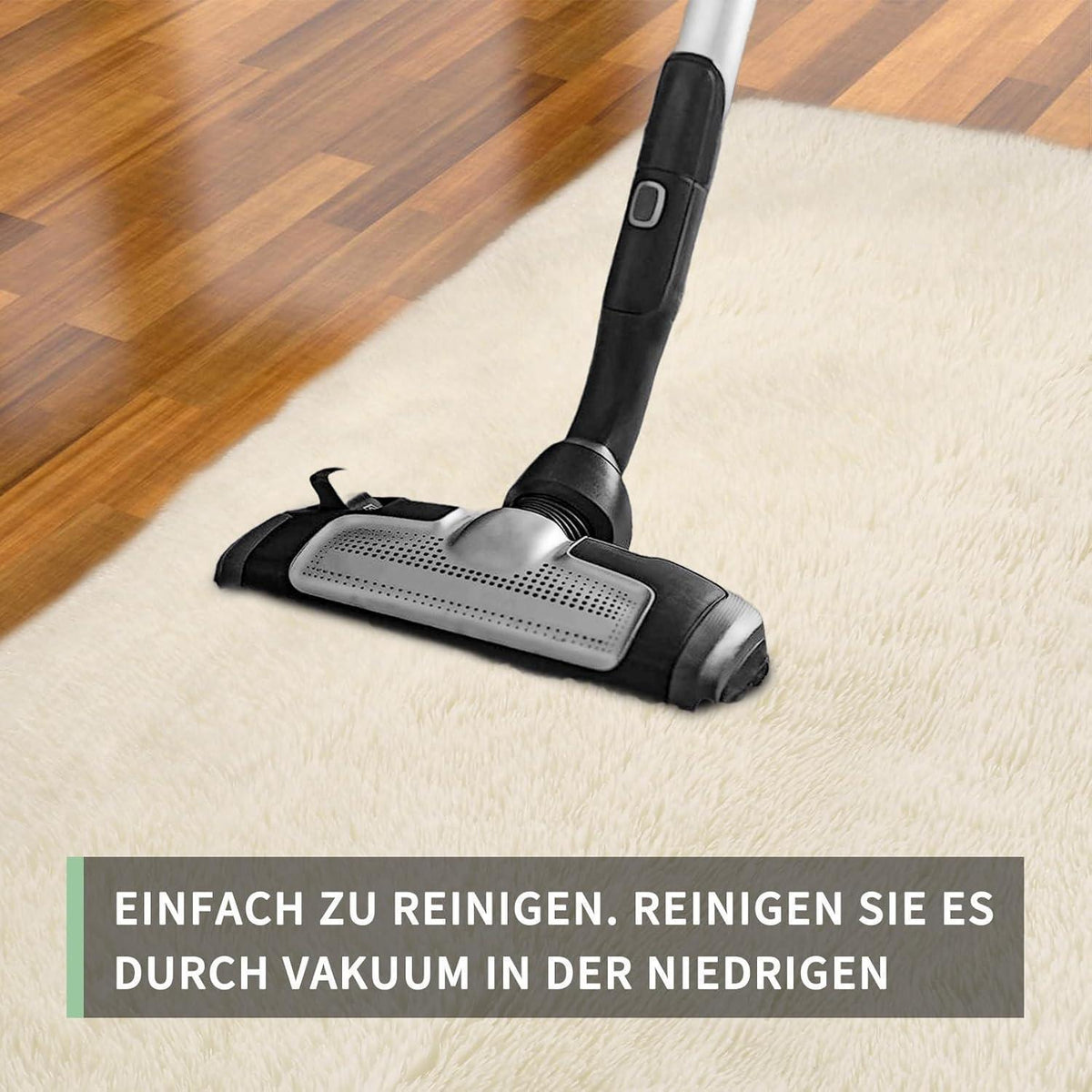 Flauschiger Hochflor Teppich Braun 300x425cm – Waschbar & Rutschfest