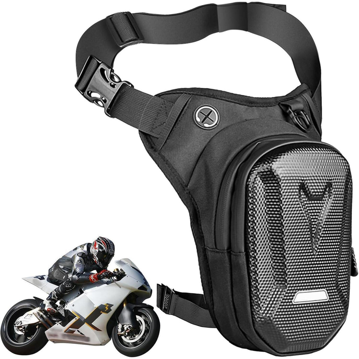 Motorrad Beintasche Wasserdicht – Sport Gürteltasche für Herren & Damen