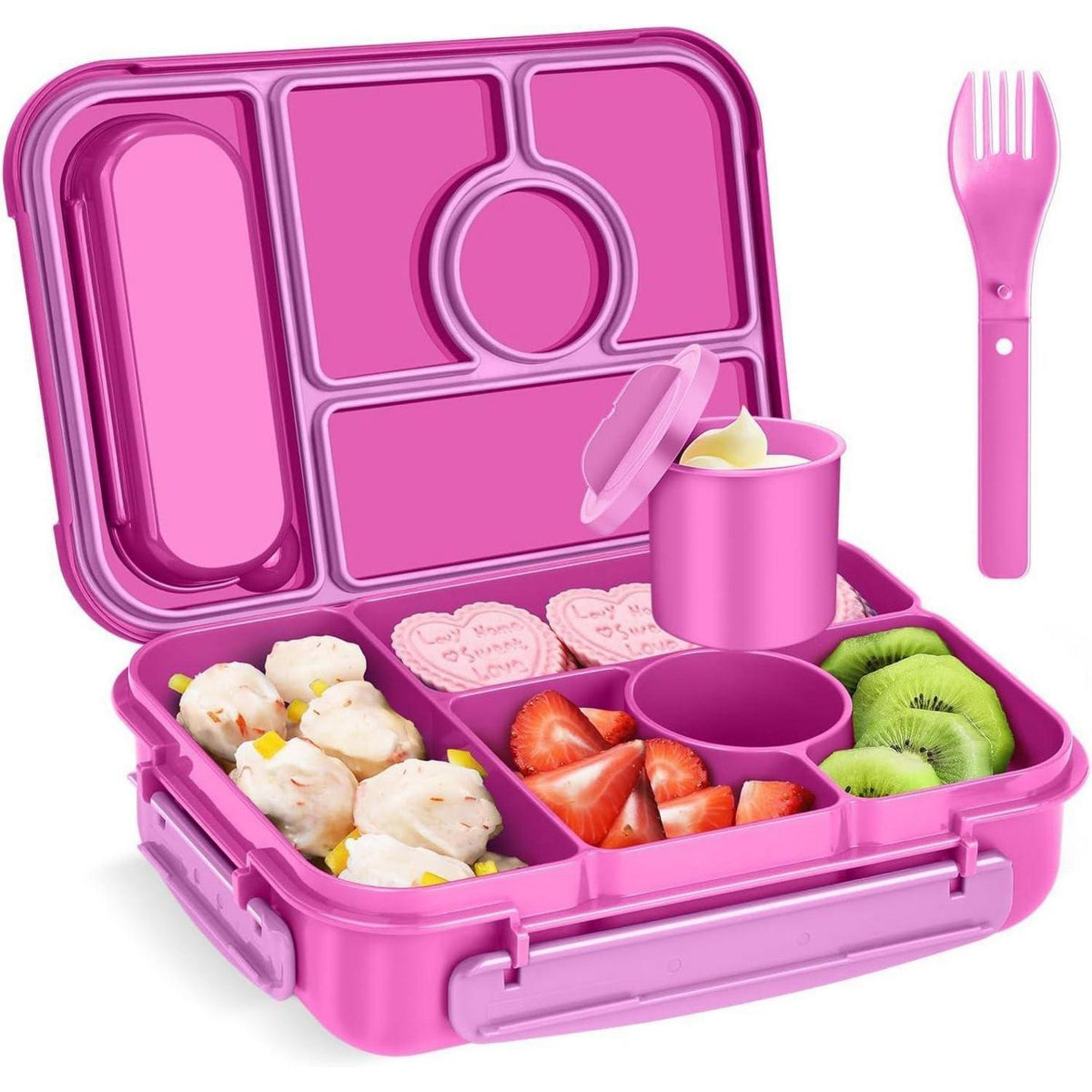 Bento Box mit 5 Fächern & Soßenbehälter – Lunchbox 1300ml