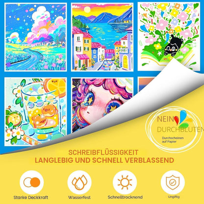 Acrylstifte Set 240 Farben – Wasserfest für Stein, Holz & mehr