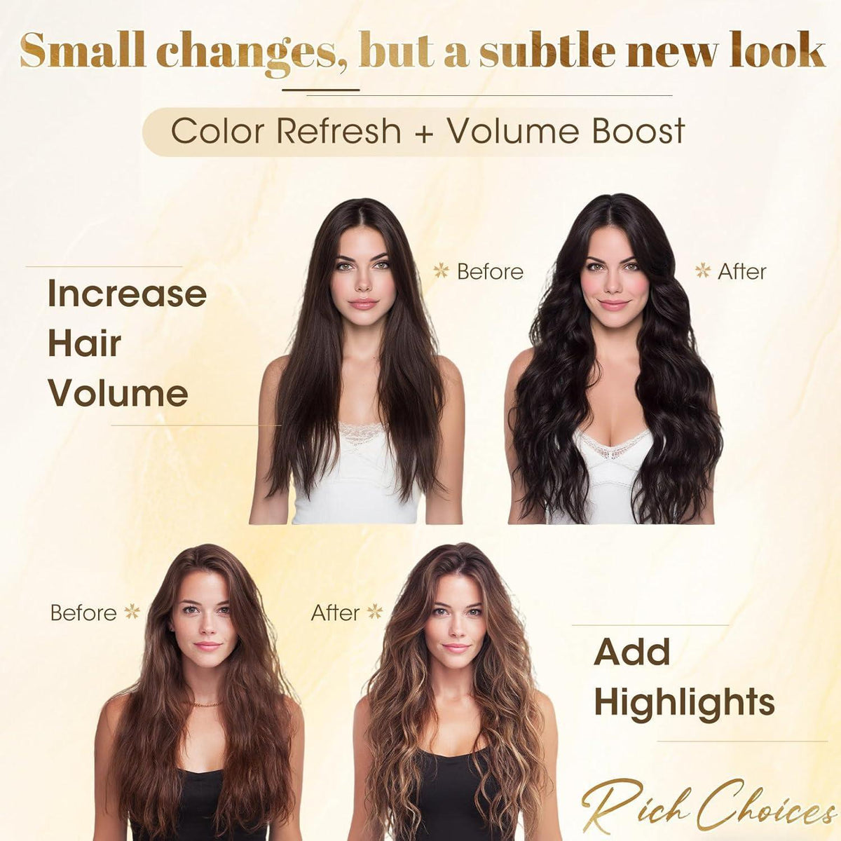 Echthaar Clip-in Extensions Blond #12/613 Balayage 30cm