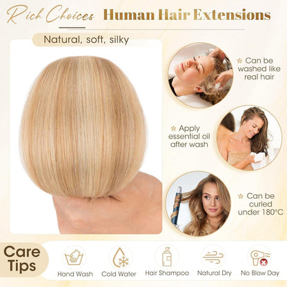 Echthaar Clip-in Extensions Blond #12/613 Balayage 30cm