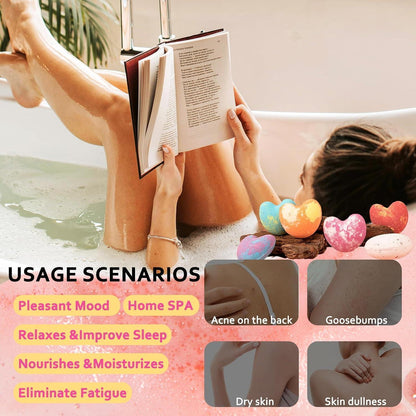 Badekugeln Geschenkset – 9 Badebomben Aromatherapie Entspannung