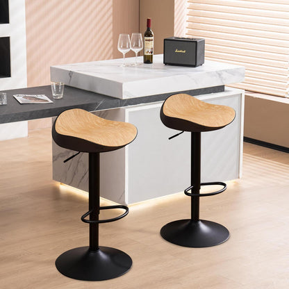 YOUNIKE Barhocker 2er Set, Höhenverstellbar & 360° Drehbar