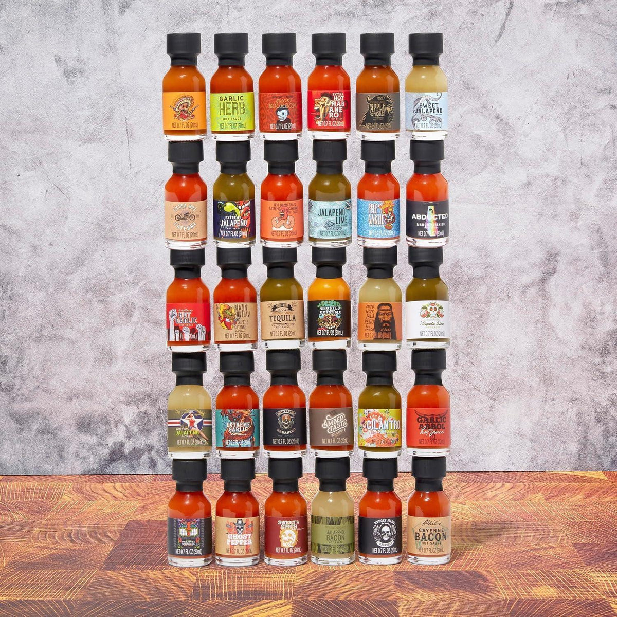 30 Scharfe Saucen Geschenkset – Geburtstagsbox für Schärfe-Fans