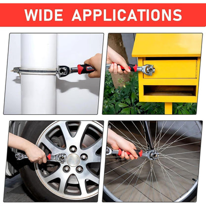 Universal-Steckschlüssel 52-in-1 mit drehbarem Kopf für Auto & Motorrad