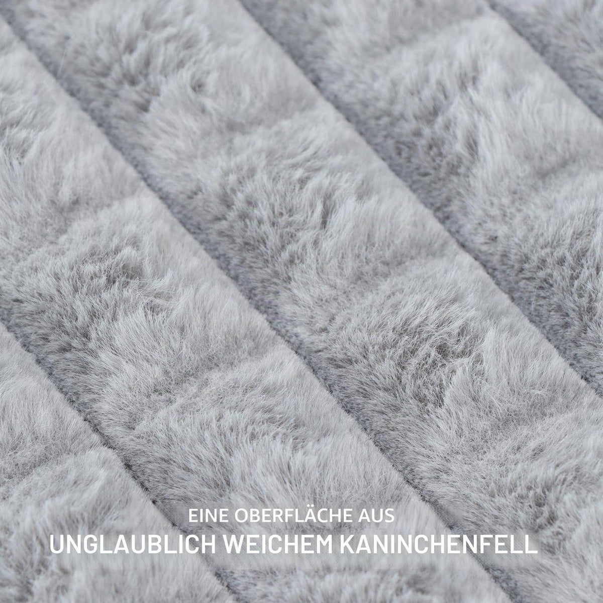 Flauschiges Orthopädisches Hundebett 60x45cm Grau