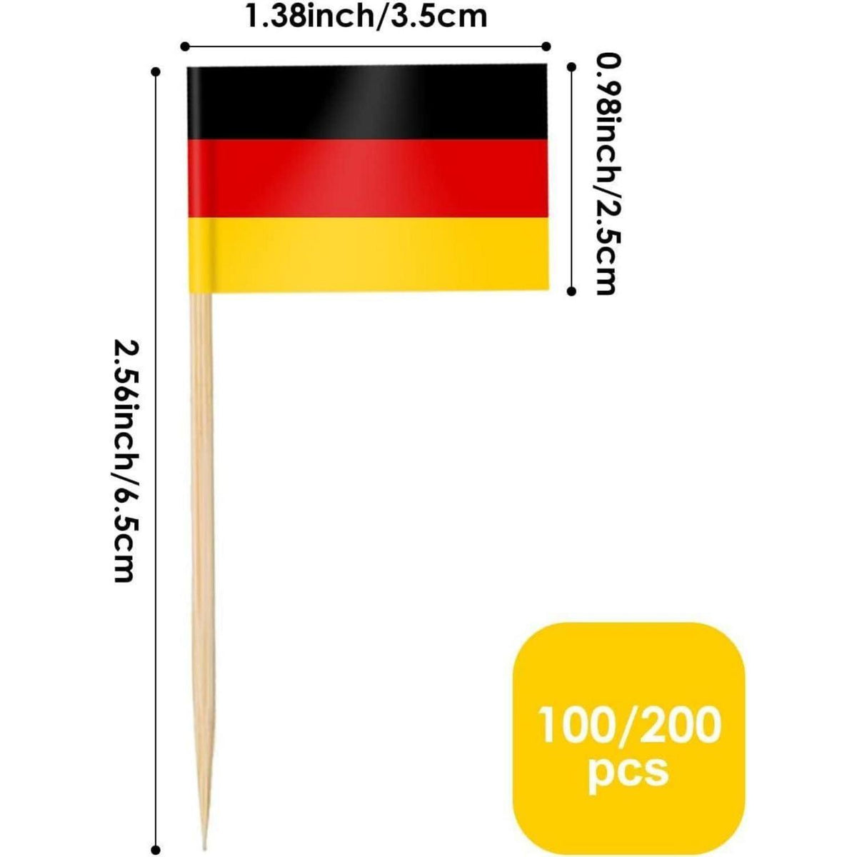 200 Länder Zahnstocher-Flaggen für Party & Bar Dekoration