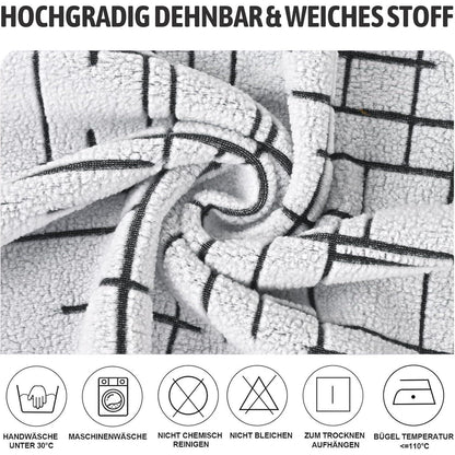 Stretch Stuhlhussen 6er Set Jacquard – Universal Bezug für Stühle