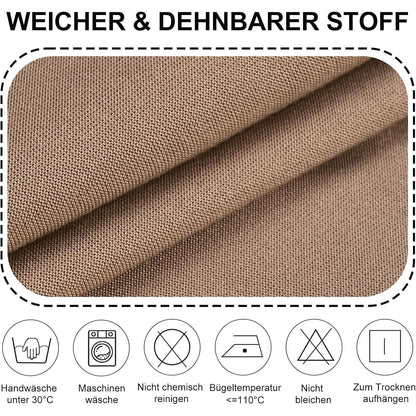Stretch Stuhlhussen 6er Set – Sesselbezug Kamel