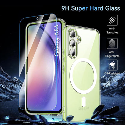 Magnetische Schutzhülle für Samsung Galaxy A54 5G, Matt Transparent