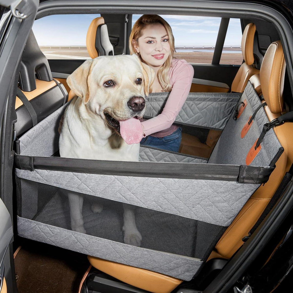 Hundesitz L – Sicherer Autositz für Großhunde bis 25kg