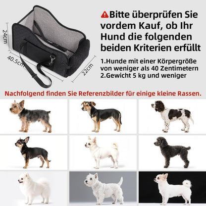 Auto-Hundesitz für Kleine Hunde & Katzen – Sicher & Komfortabel