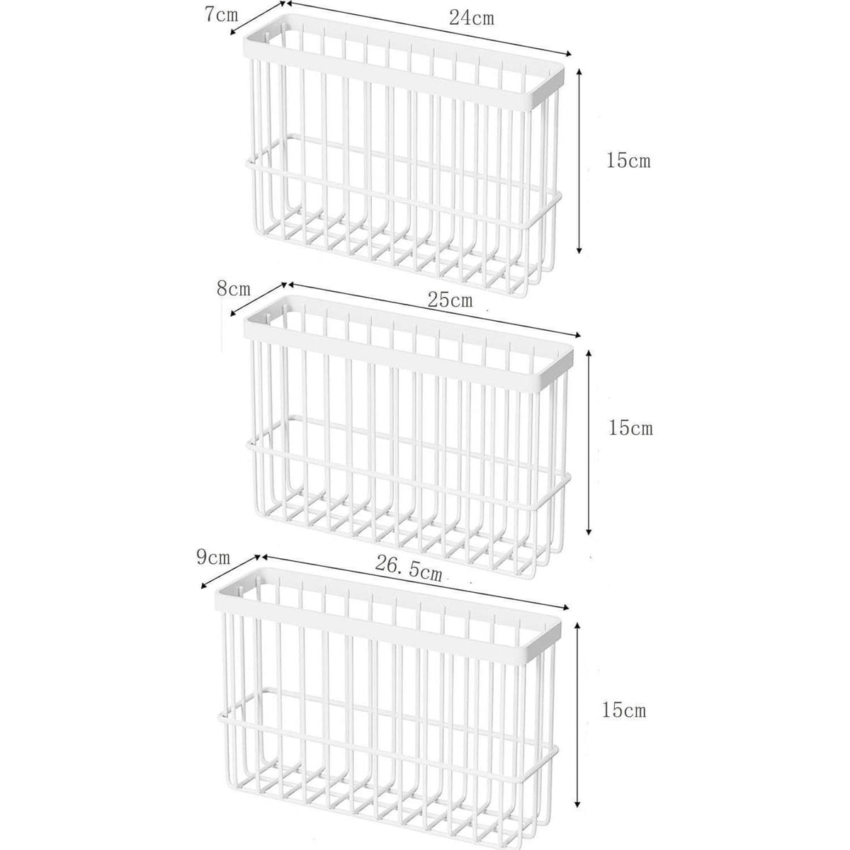 Küchenschrank-Organizer, selbstklebend, 2 Stück, Weiß