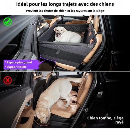 Hunde Autositz Rückbank L – Sicherer & Robuster Boostersitz mit Matte