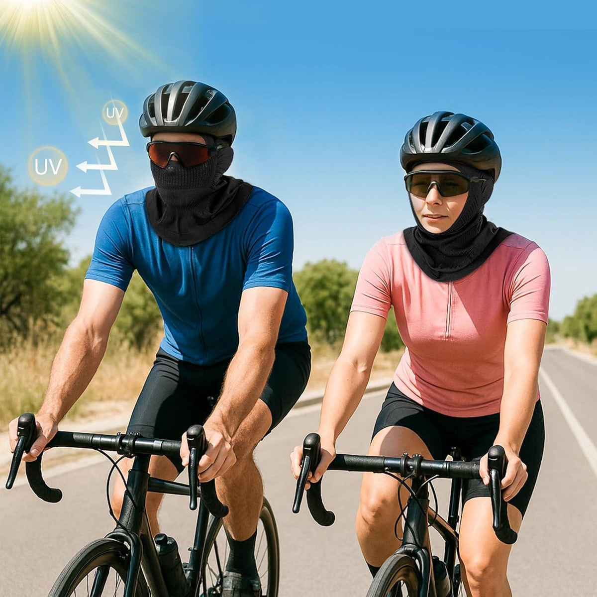 Sommer Sturmhaube atmungsaktiv | Fahrrad, Motorrad, Outdoor