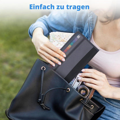 Fächermappe A5 mit Reißverschluss – Dokumenten Organizer für Reise & Büro