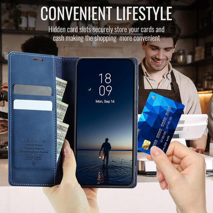 Handyhülle Samsung A54 5G Klapphülle mit Kartenfach & RFID in Lederoptik