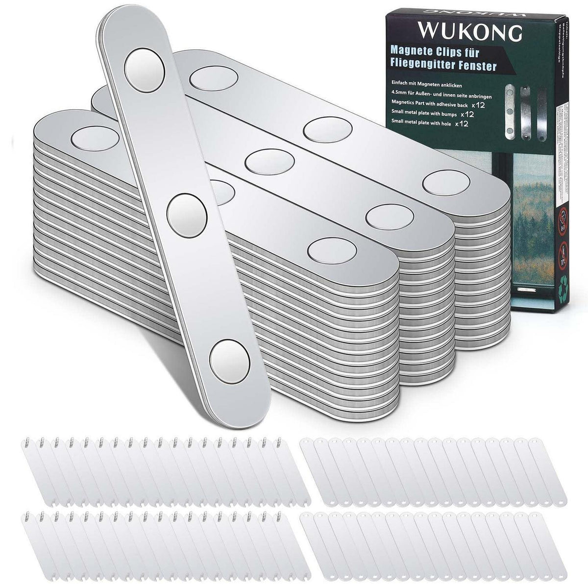 Magnetische Fliegengitter Magnete – 36 Stück, selbstklebend