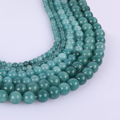 Aquamarin Perlen 8mm - 90 Stück für Schmuck & Basteln
