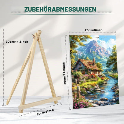 Malen nach Zahlen Landschaft mit Rahmen für Erwachsene
