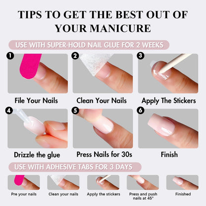 Leopard Nägel Mandel mit Schleife – French Gel Nägel zum Aufkleben