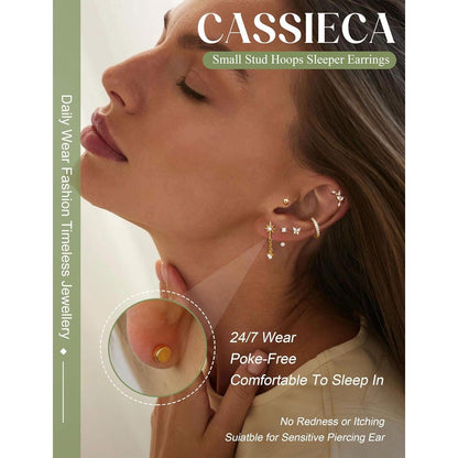 Helix Piercing Set 21tlg. Chirurgenstahl Ohrringe Damen