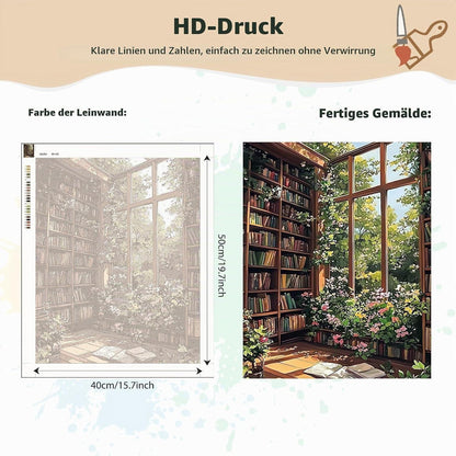 Malen nach Zahlen Landschaft – DIY Ölgemälde Set 40x50cm