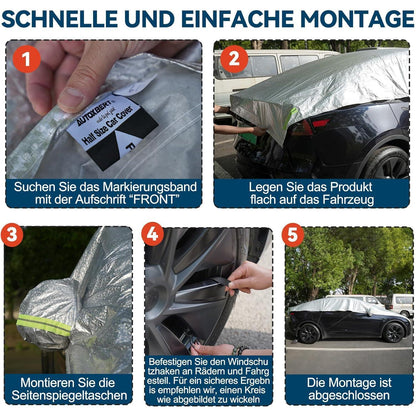 Halbgarage Auto Abdeckplane UV Schnee Regen Schutz Limousine SUV