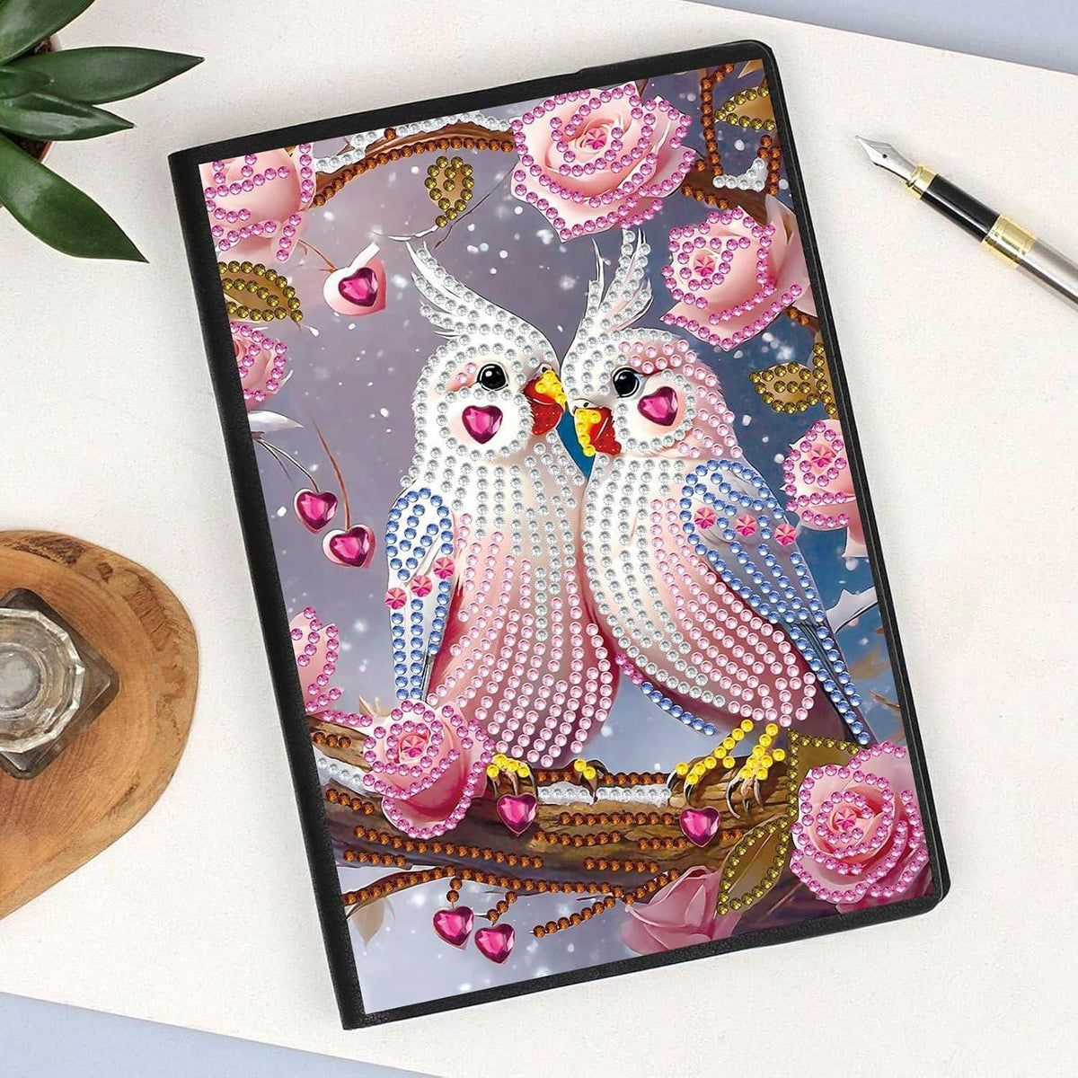 Diamant Malerei Notizbuch A5 – Tagebuch mit Zubehör & 50 Blättern