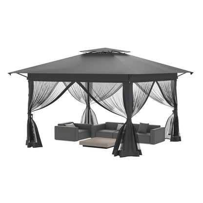 4x4 Pop-up Pavillon mit Moskitonetz & Doppeldach