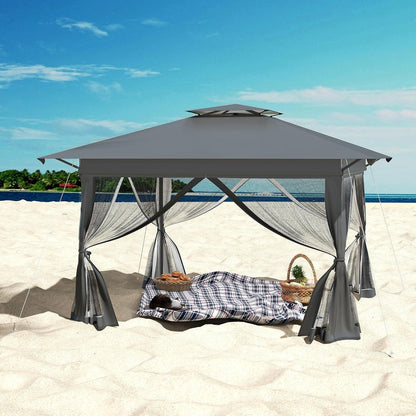 4x4 Pop-up Pavillon mit Moskitonetz & Doppeldach