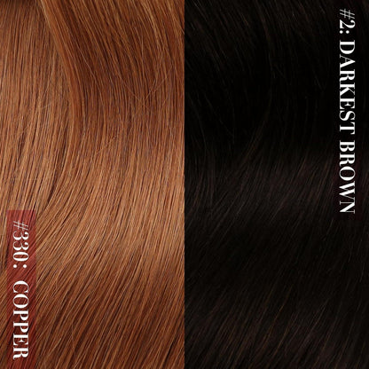 Rotbraune Echthaar Clip-in Extensions 60cm – Volumenspendend & Stylingfähig