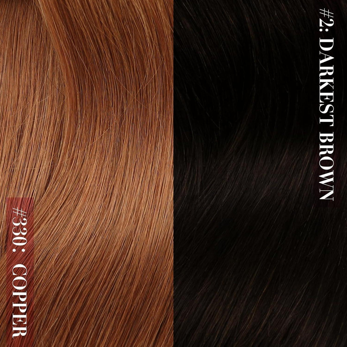 Clip-in Echthaarverlängerung 40cm Rotbraun – Salon Qualität