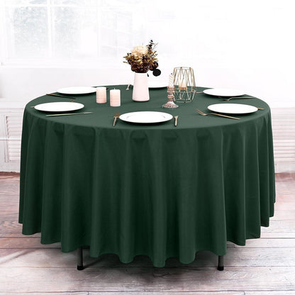 10er-Pack Rundtischdecke 305cm Hunter Green – Fleckenresistente Tischdecke