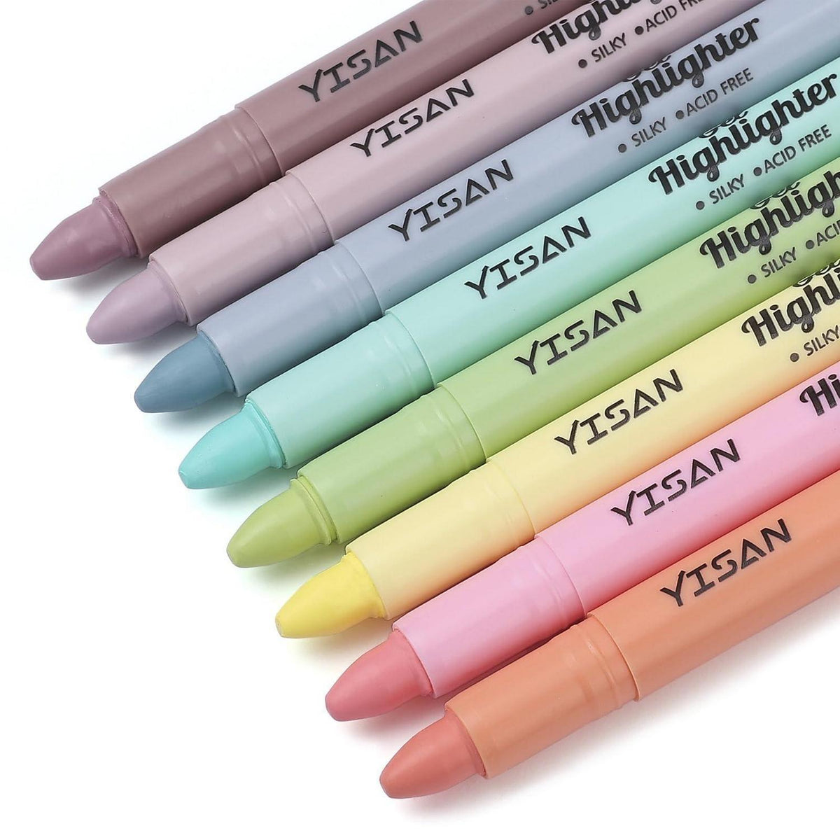 Bibel Textmarker Set – 8 Pastellfarben, Twist-Up Design