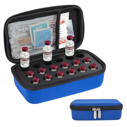 Insulin Flaschenhalter Kühlschrankbox für Diabetiker 18 Fächer