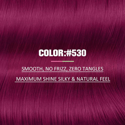 Burgundy Tape Extensions Echthaar 60cm - Remy Haarextension