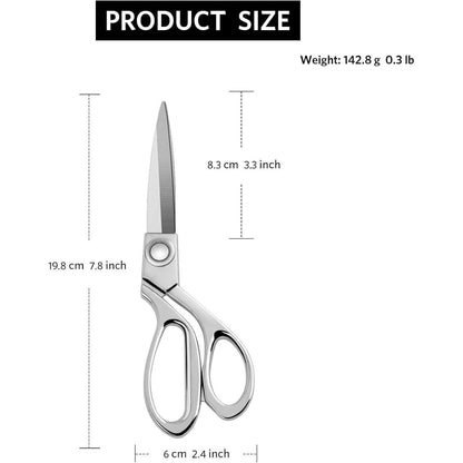Robuste Stoffschere 20cm Edelstahl, professionell & langlebig