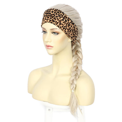 Platinblond Body Wave Stirnband Perücke – Lange, gewellte Synthetikperücke