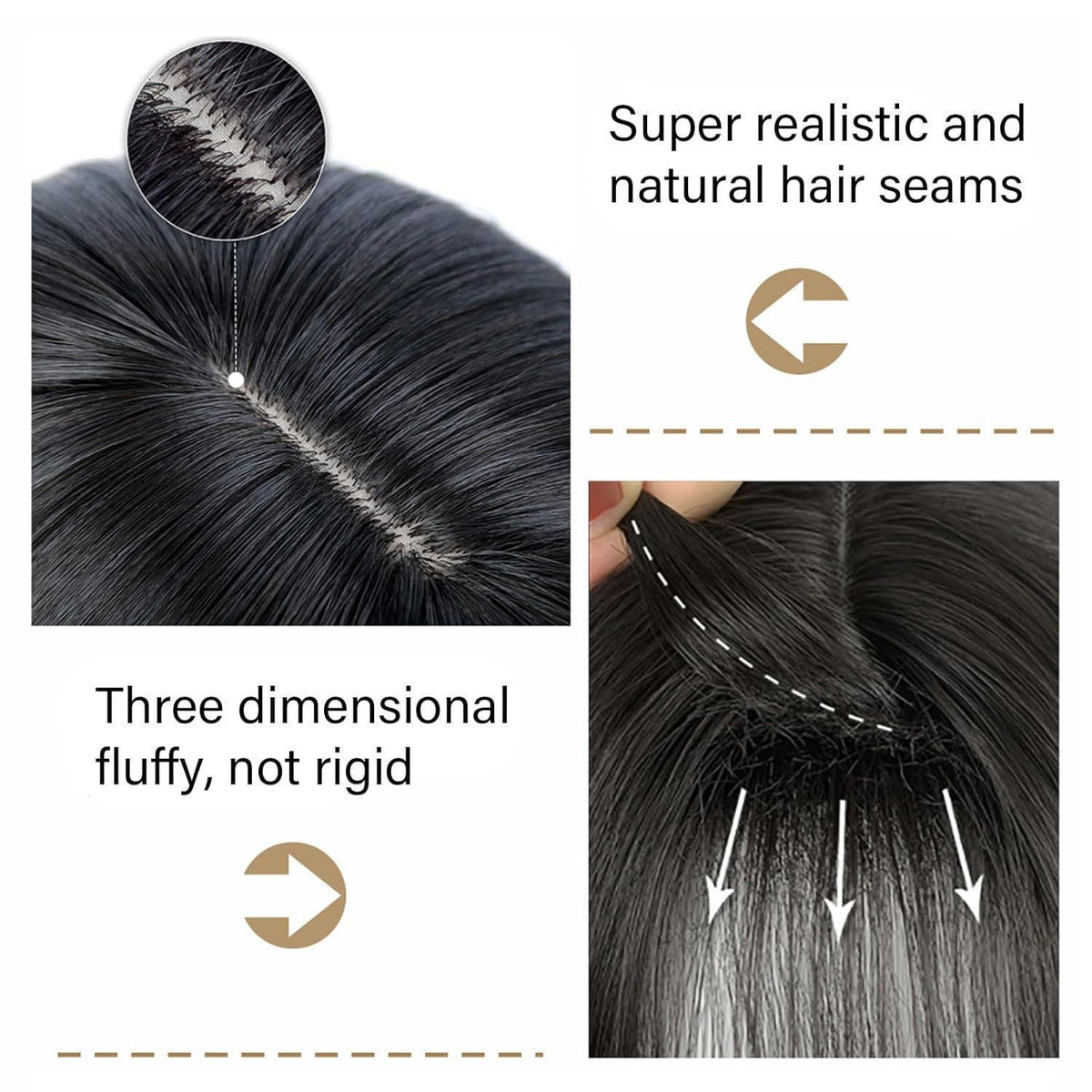 Schwarz Blonde Bob Perücke mit Pony – Kurzer Bob für Fasching & Halloween