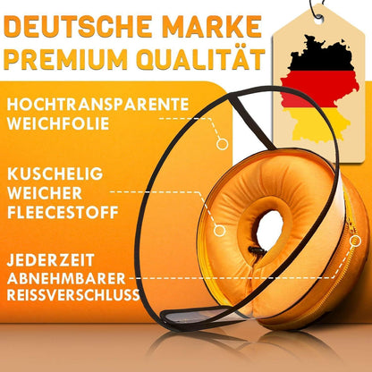 Aufblasbare Hundehalskrause 2in1 – Leckschutz & Komfort [Größe 2]
