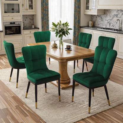 Samt Esszimmerstühle Set 2x – Bequem, Modern & Robust
